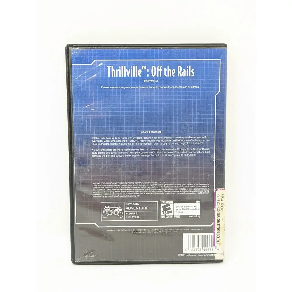 Thrillville 1 & 2 PlayStation 2 PS2 Games Complete Manual CIB Tested